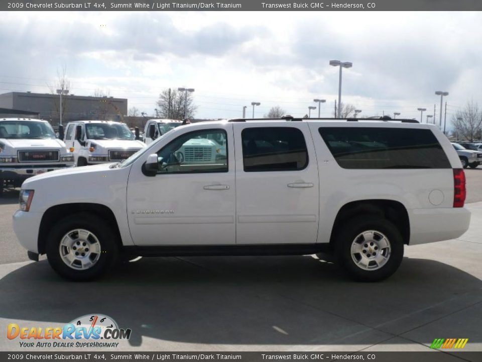 2009 Chevrolet Suburban LT 4x4 Summit White / Light Titanium/Dark Titanium Photo #4