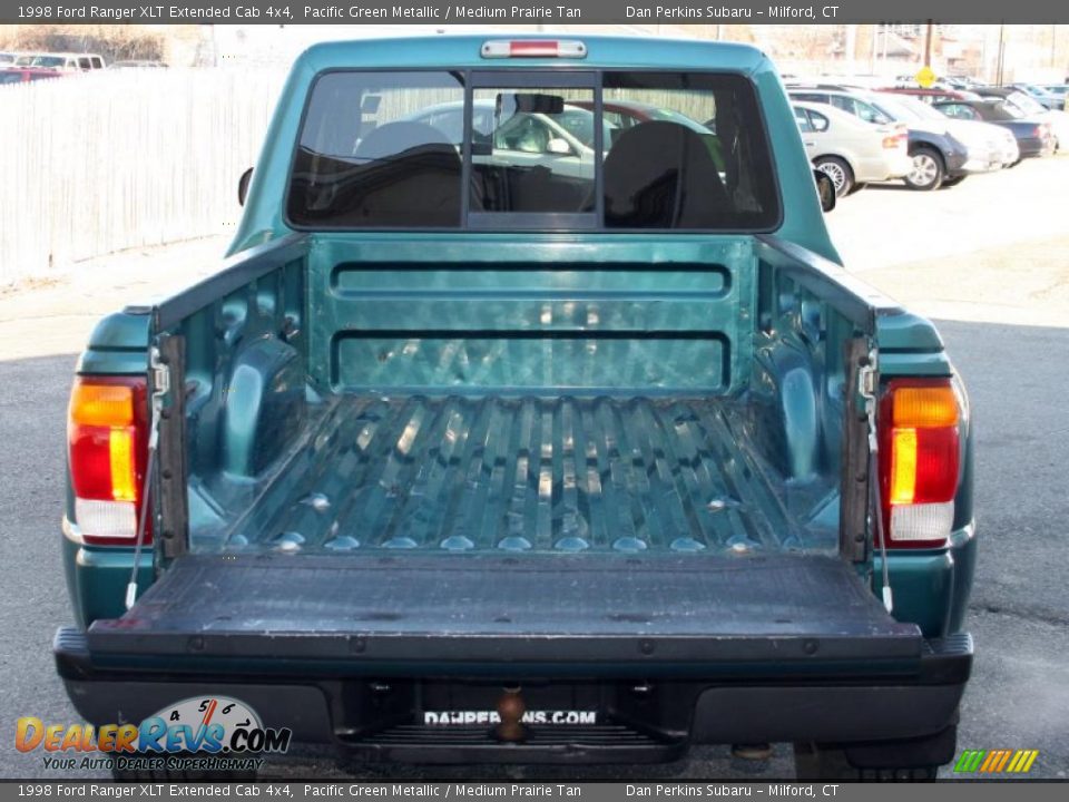 1998 Ford Ranger XLT Extended Cab 4x4 Pacific Green Metallic / Medium Prairie Tan Photo #7