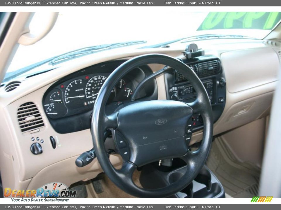 1998 Ford Ranger XLT Extended Cab 4x4 Pacific Green Metallic / Medium Prairie Tan Photo #11