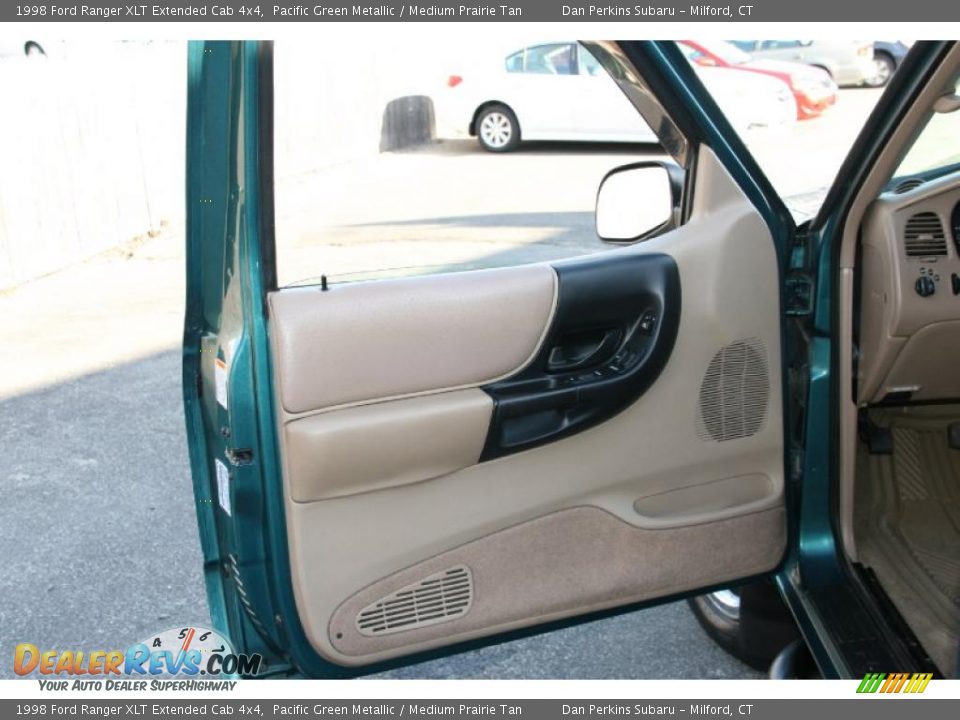 1998 Ford Ranger XLT Extended Cab 4x4 Pacific Green Metallic / Medium Prairie Tan Photo #12