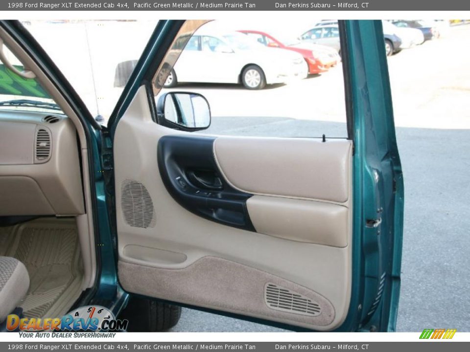 1998 Ford Ranger XLT Extended Cab 4x4 Pacific Green Metallic / Medium Prairie Tan Photo #13