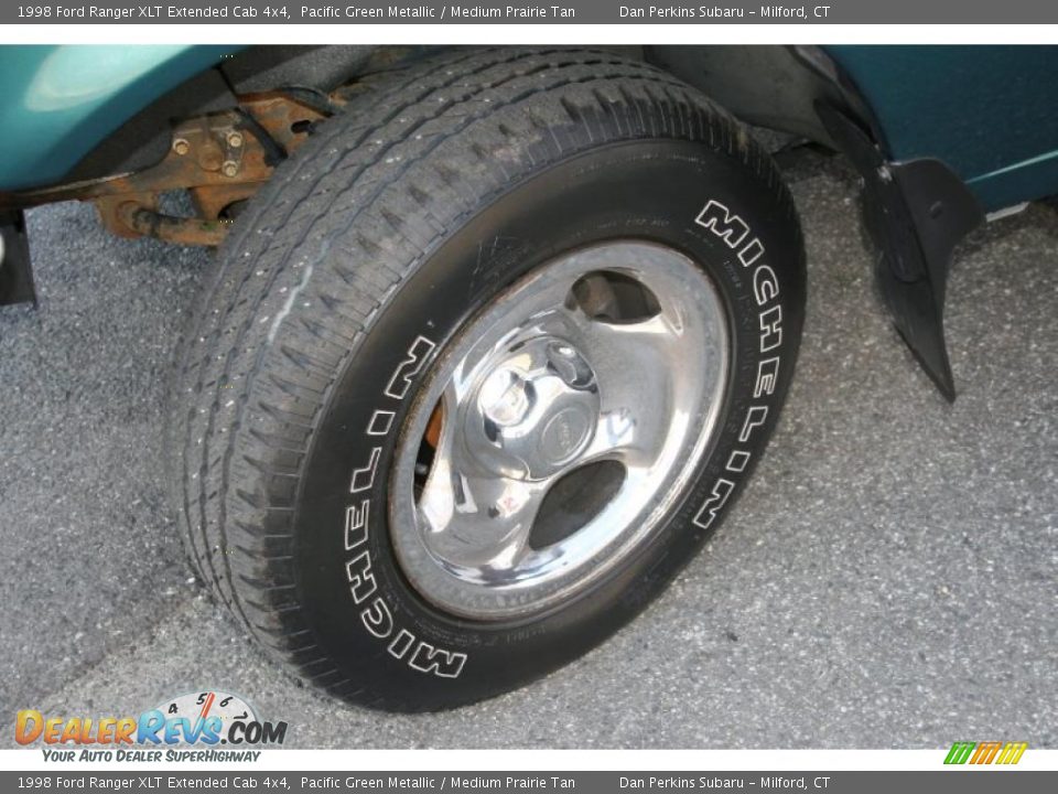 1998 Ford Ranger XLT Extended Cab 4x4 Pacific Green Metallic / Medium Prairie Tan Photo #18