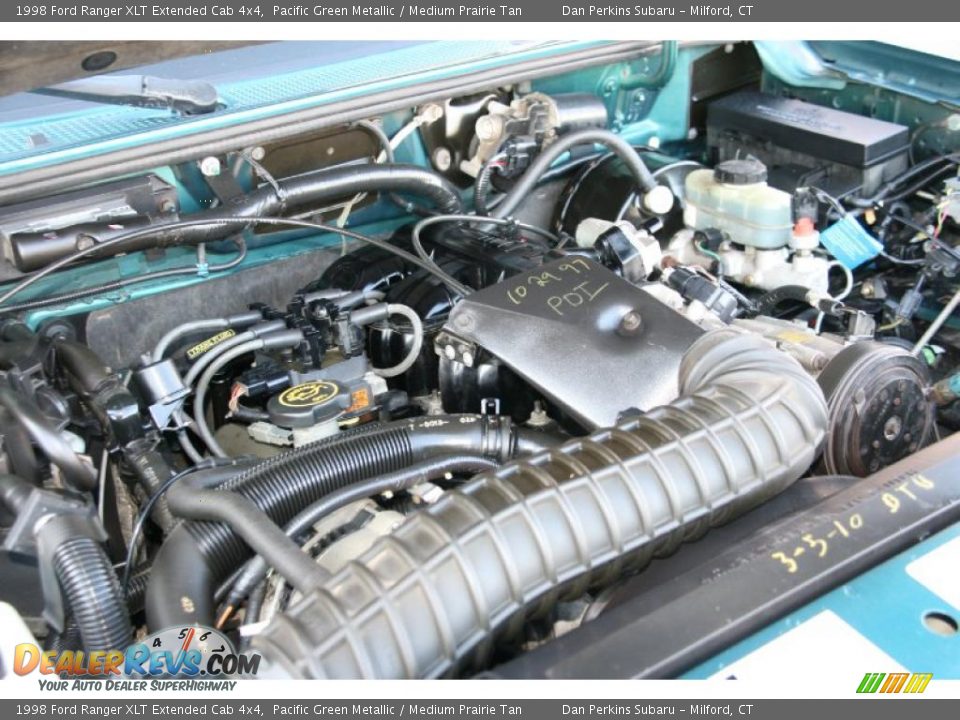 1998 Ford Ranger XLT Extended Cab 4x4 Pacific Green Metallic / Medium Prairie Tan Photo #22