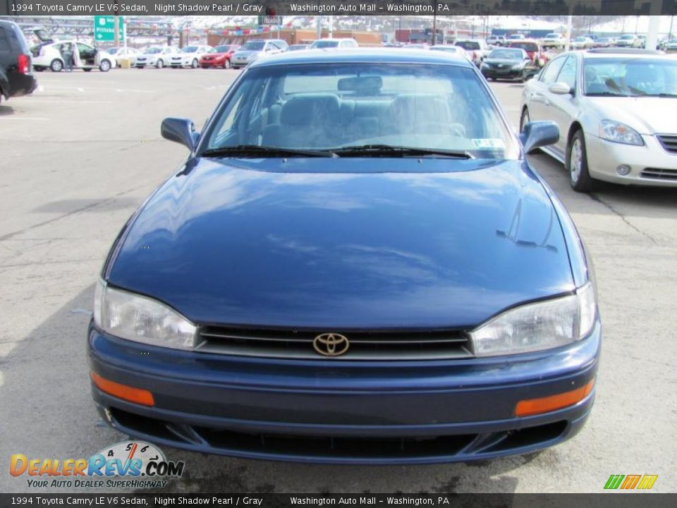 1994 Toyota Camry LE V6 Sedan Night Shadow Pearl / Gray Photo #9