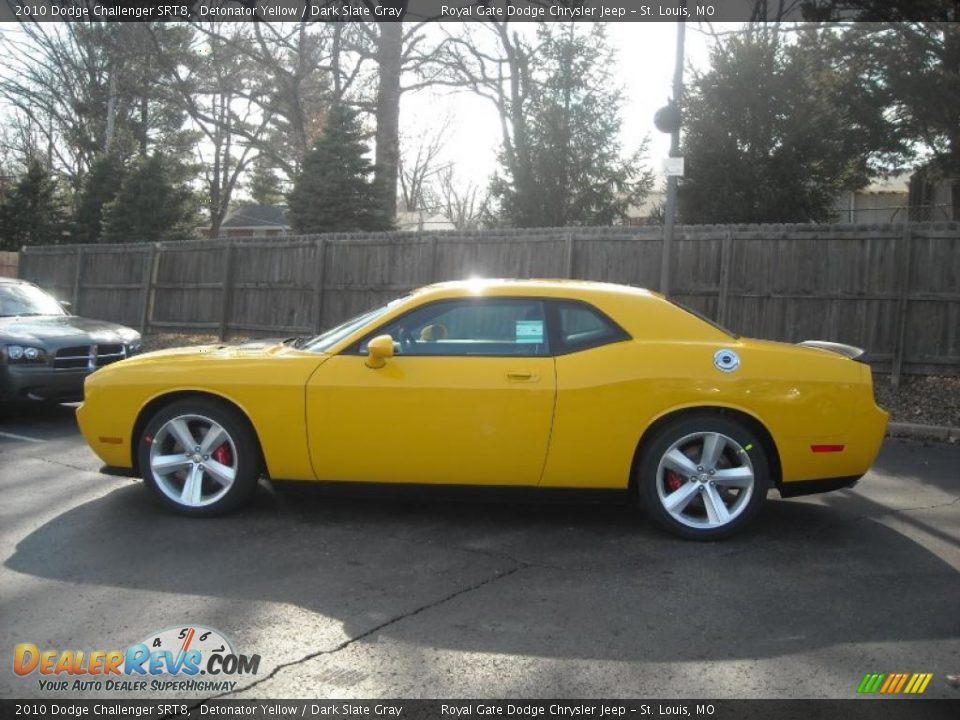 2010 Dodge Challenger SRT8 Detonator Yellow / Dark Slate Gray Photo #1