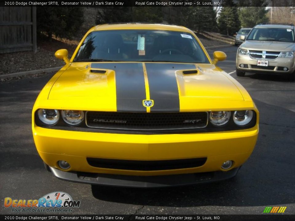 2010 Dodge Challenger SRT8 Detonator Yellow / Dark Slate Gray Photo #3