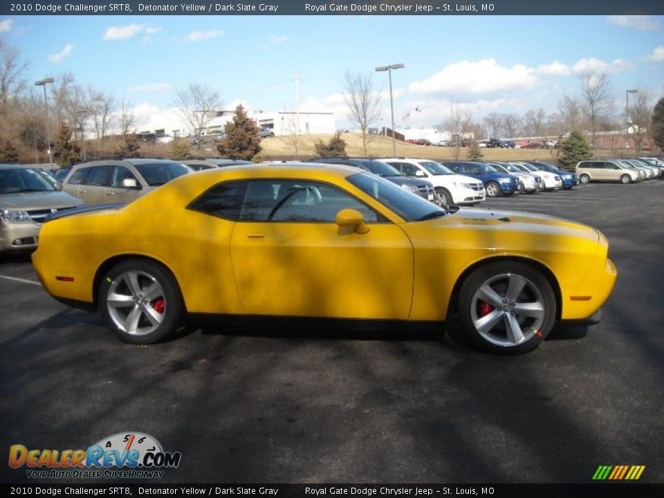 2010 Dodge Challenger SRT8 Detonator Yellow / Dark Slate Gray Photo #5