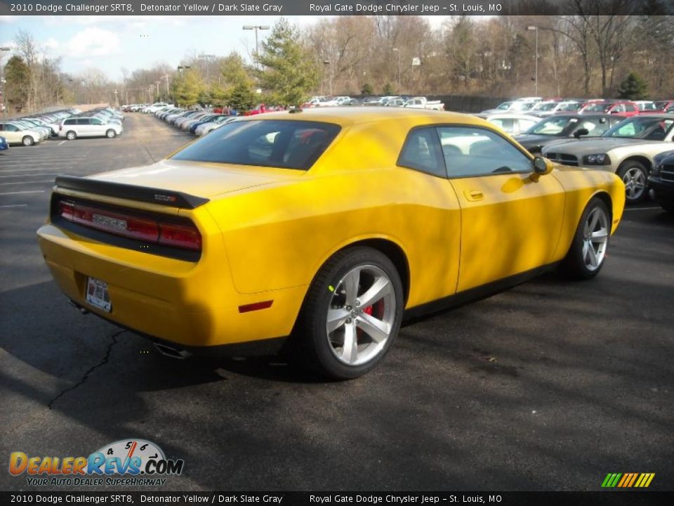 2010 Dodge Challenger SRT8 Detonator Yellow / Dark Slate Gray Photo #6