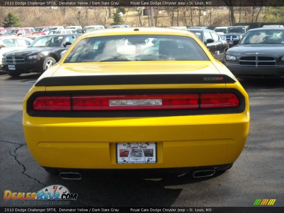 2010 Dodge Challenger SRT8 Detonator Yellow / Dark Slate Gray Photo #7