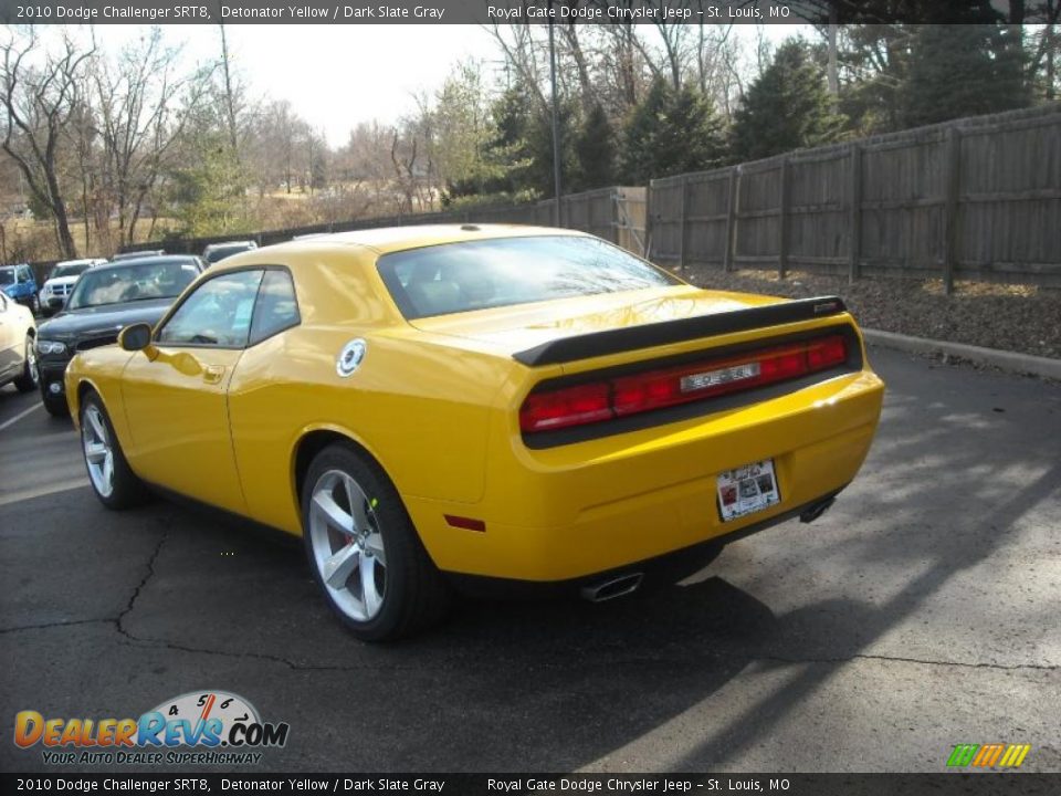 2010 Dodge Challenger SRT8 Detonator Yellow / Dark Slate Gray Photo #8