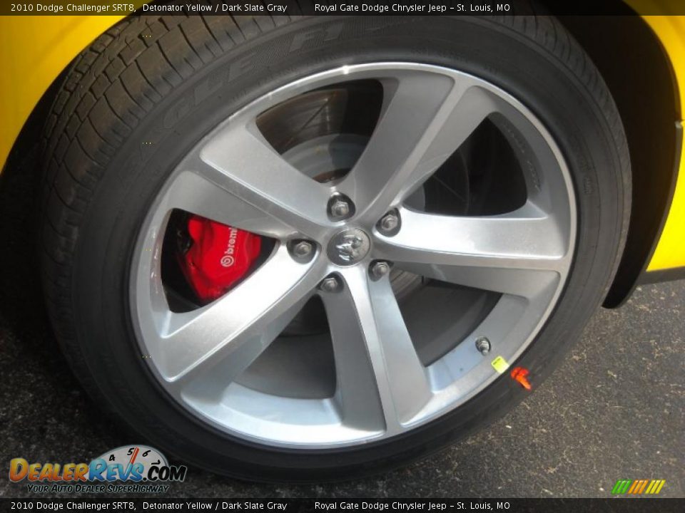 2010 Dodge Challenger SRT8 Detonator Yellow / Dark Slate Gray Photo #10