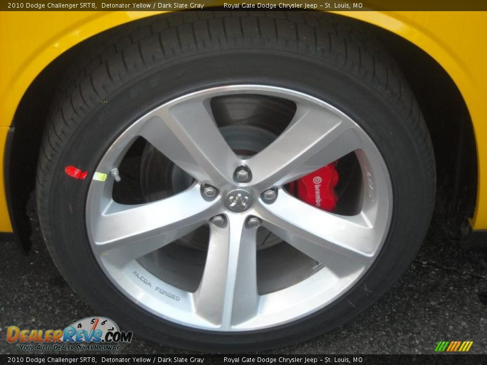 2010 Dodge Challenger SRT8 Detonator Yellow / Dark Slate Gray Photo #11