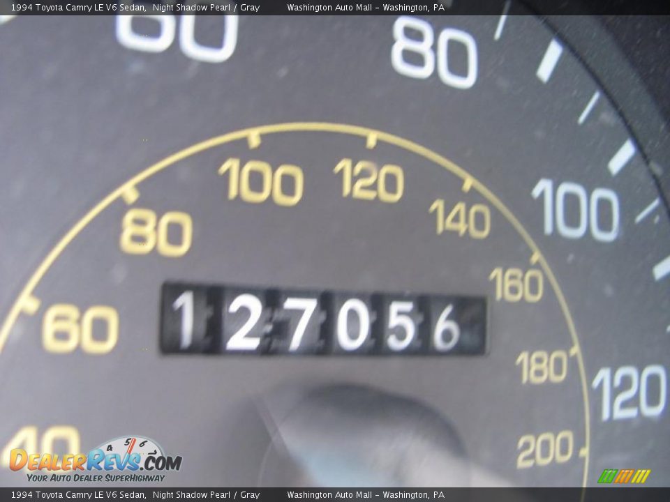 1994 Toyota Camry LE V6 Sedan Night Shadow Pearl / Gray Photo #20