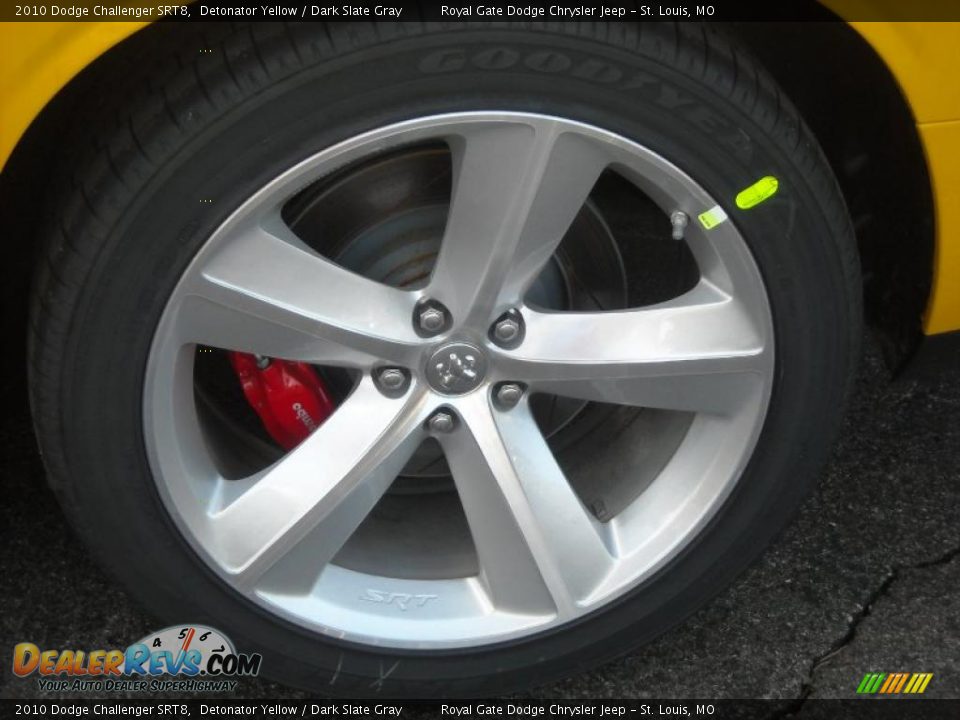 2010 Dodge Challenger SRT8 Detonator Yellow / Dark Slate Gray Photo #12