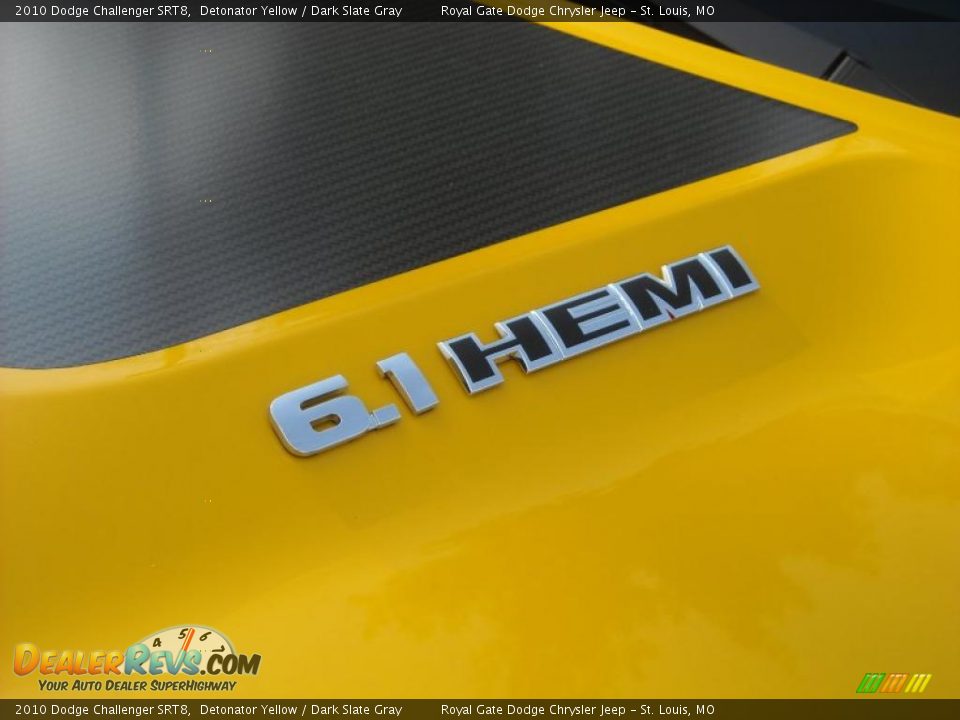 2010 Dodge Challenger SRT8 Detonator Yellow / Dark Slate Gray Photo #14