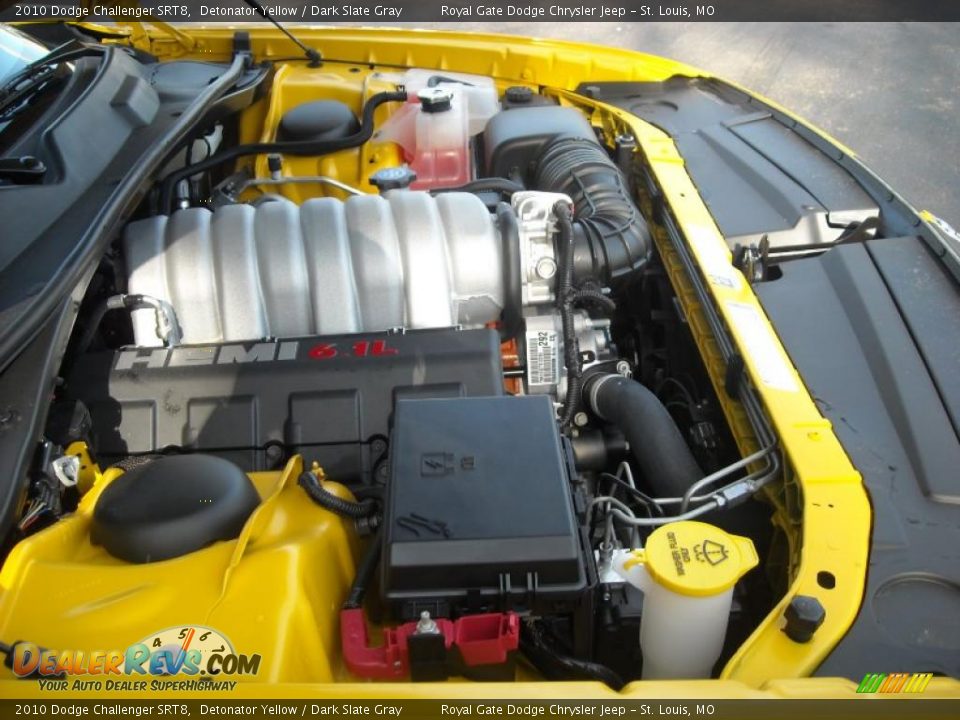 2010 Dodge Challenger SRT8 Detonator Yellow / Dark Slate Gray Photo #18