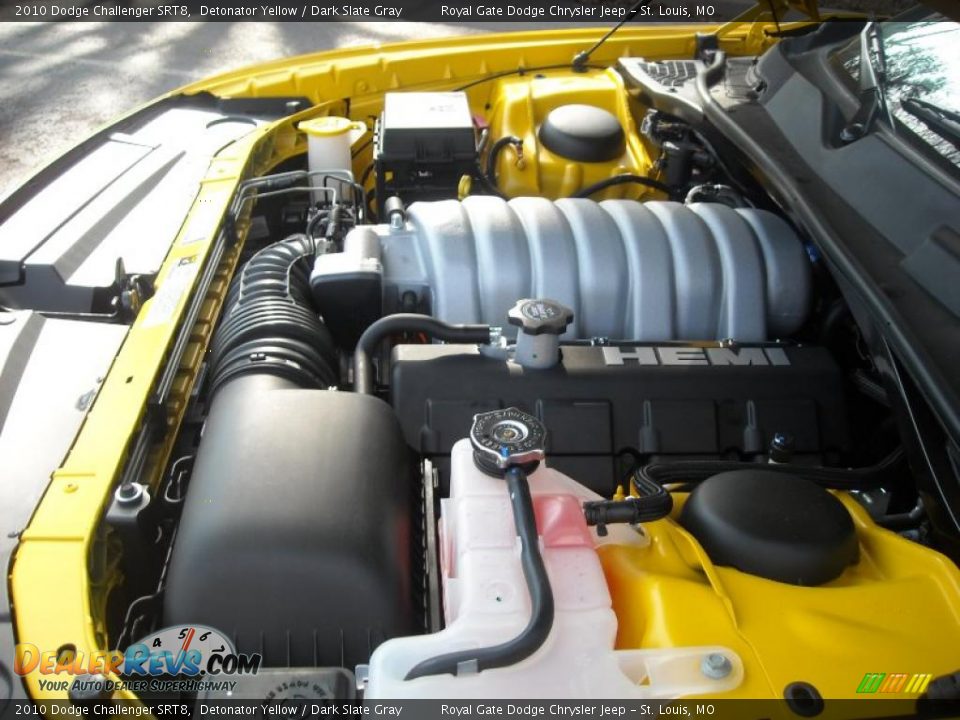 2010 Dodge Challenger SRT8 Detonator Yellow / Dark Slate Gray Photo #19