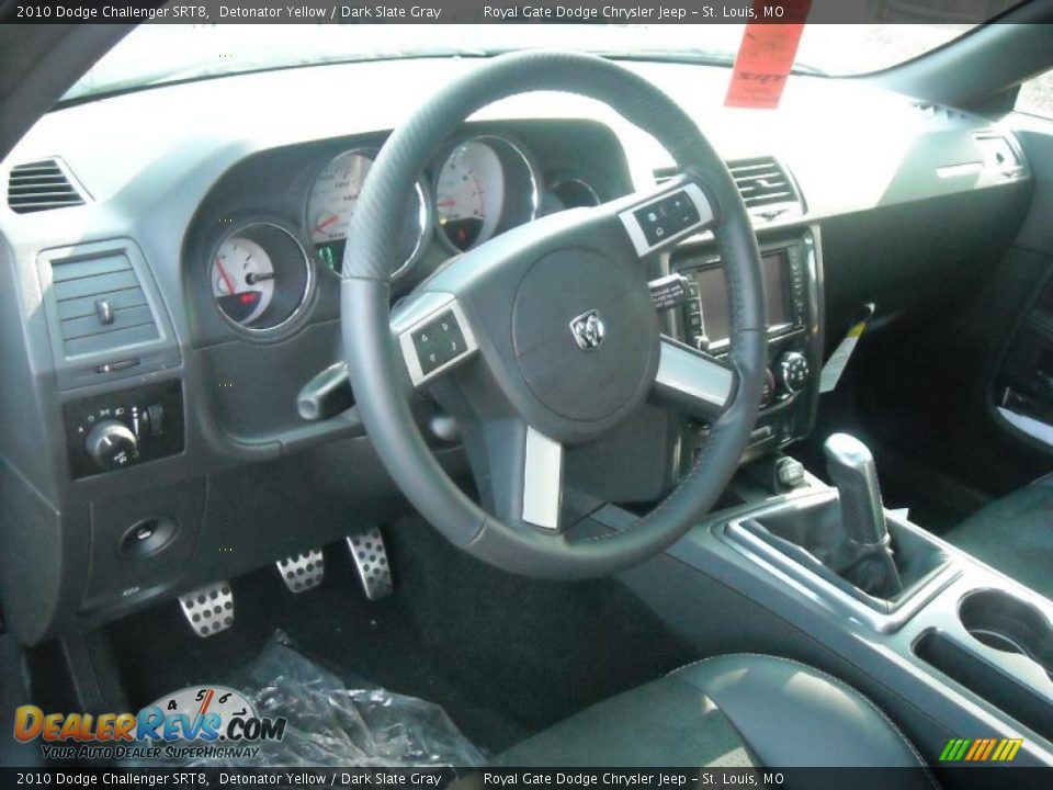 2010 Dodge Challenger SRT8 Detonator Yellow / Dark Slate Gray Photo #27