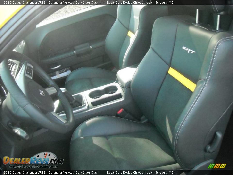2010 Dodge Challenger SRT8 Detonator Yellow / Dark Slate Gray Photo #28
