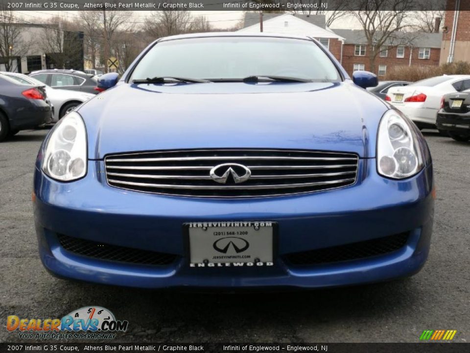 2007 Infiniti G 35 Coupe Athens Blue Pearl Metallic / Graphite Black Photo #2