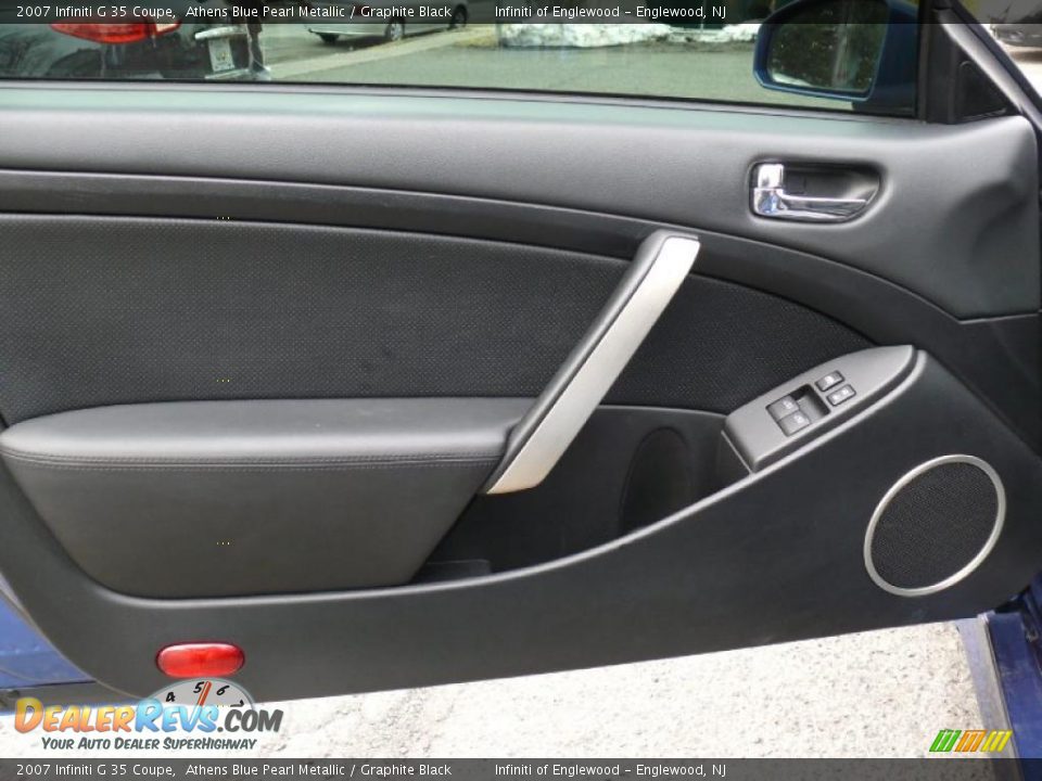 2007 Infiniti G 35 Coupe Athens Blue Pearl Metallic / Graphite Black Photo #9