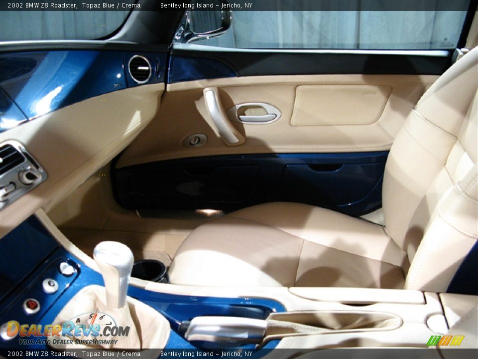 2002 BMW Z8 Roadster Topaz Blue / Crema Photo #12