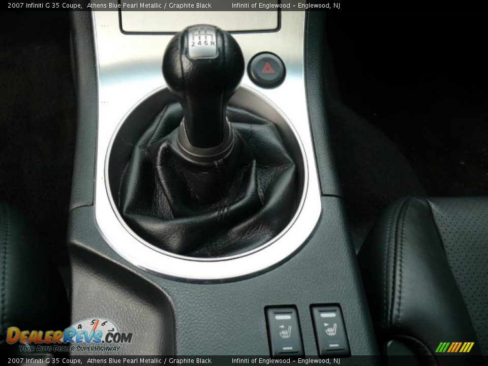 2007 Infiniti G 35 Coupe Athens Blue Pearl Metallic / Graphite Black Photo #19