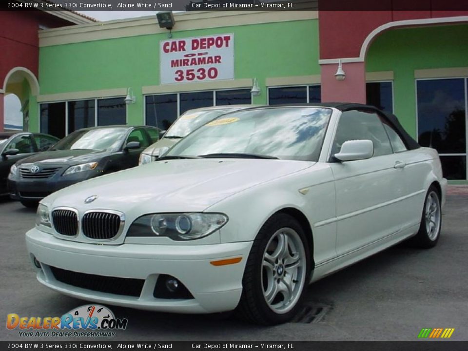 2004 BMW 3 Series 330i Convertible Alpine White / Sand Photo #1