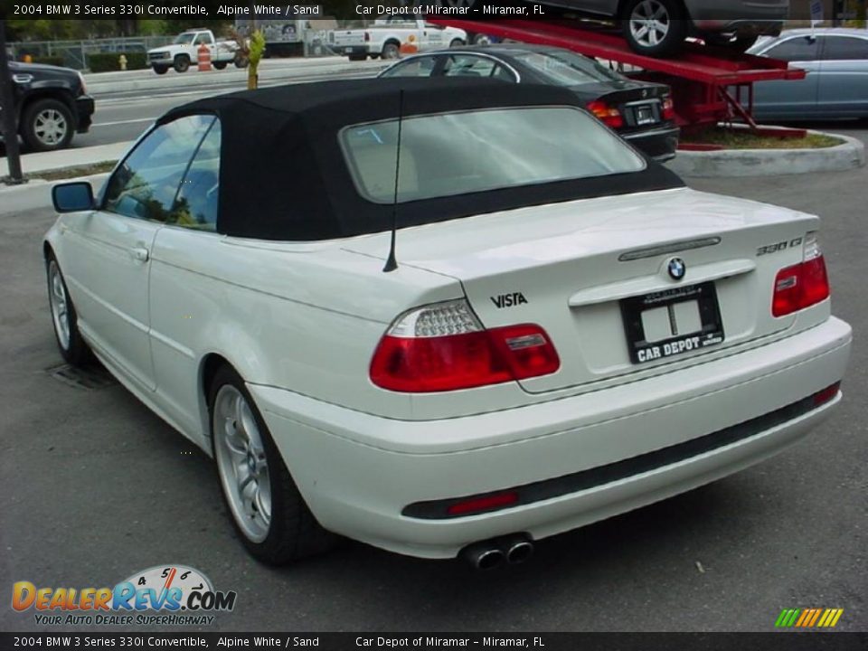 2004 BMW 3 Series 330i Convertible Alpine White / Sand Photo #3