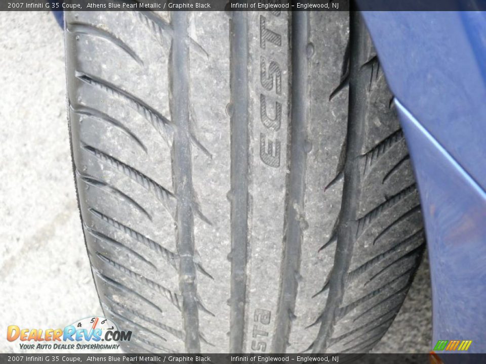 2007 Infiniti G 35 Coupe Athens Blue Pearl Metallic / Graphite Black Photo #28