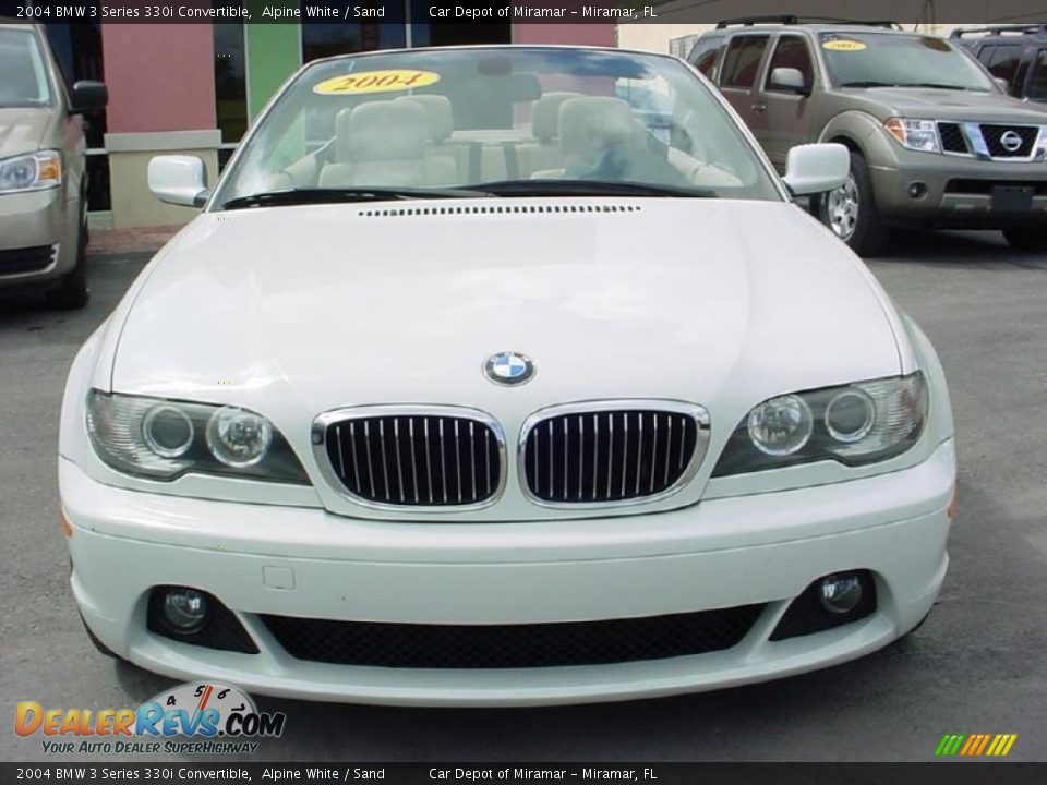 2004 BMW 3 Series 330i Convertible Alpine White / Sand Photo #9