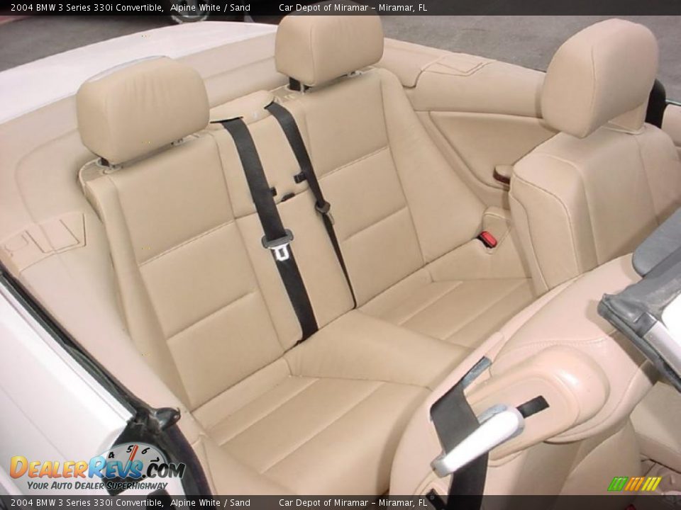 2004 BMW 3 Series 330i Convertible Alpine White / Sand Photo #14
