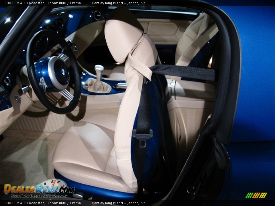 2002 BMW Z8 Roadster Topaz Blue / Crema Photo #13