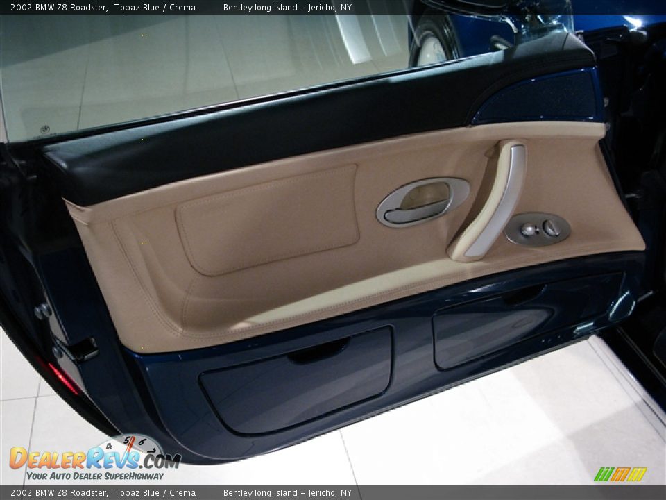 2002 BMW Z8 Roadster Topaz Blue / Crema Photo #14