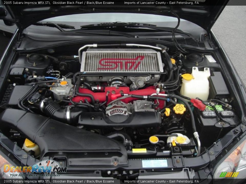2005 Subaru Impreza WRX STi 2.5 Liter STi Turbocharged DOHC 16-Valve VVT Flat 4 Cylinder Engine Photo #10
