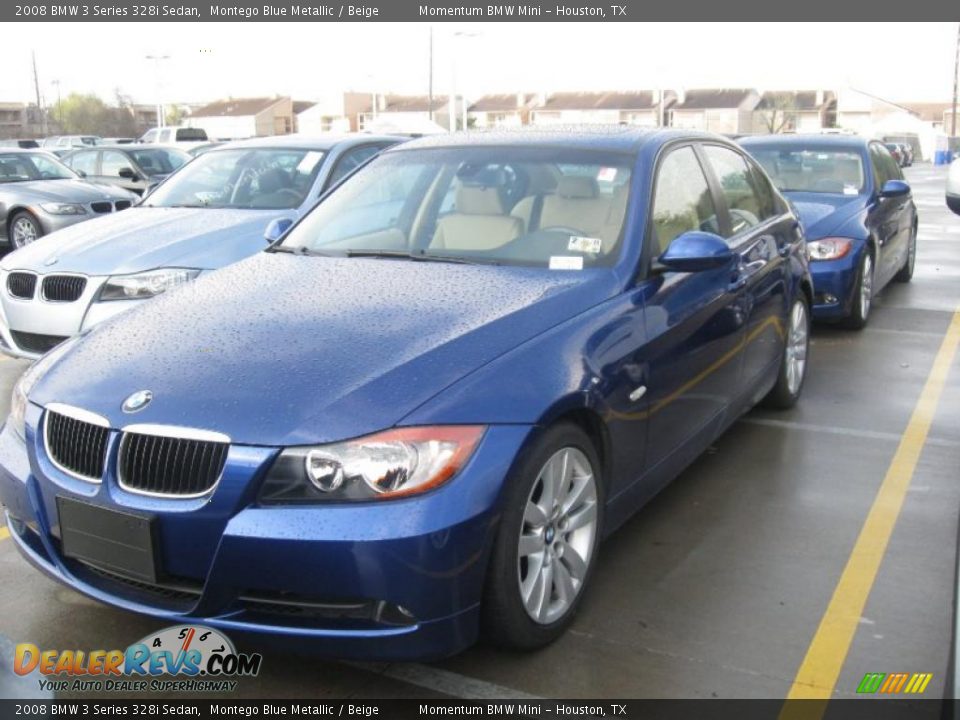 2008 BMW 3 Series 328i Sedan Montego Blue Metallic / Beige Photo #1