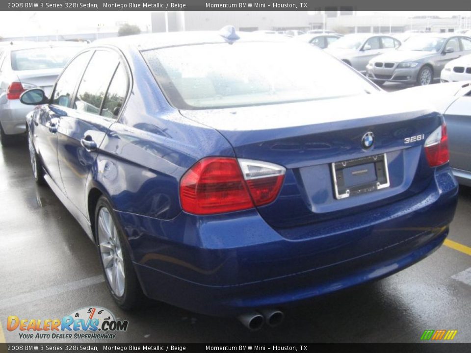 2008 BMW 3 Series 328i Sedan Montego Blue Metallic / Beige Photo #2