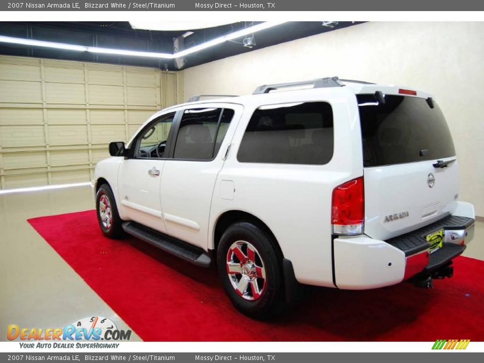 2007 Nissan Armada LE Blizzard White / Steel/Titanium Photo #3