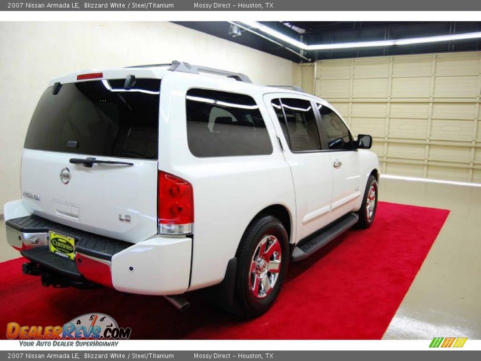 2007 Nissan Armada LE Blizzard White / Steel/Titanium Photo #5