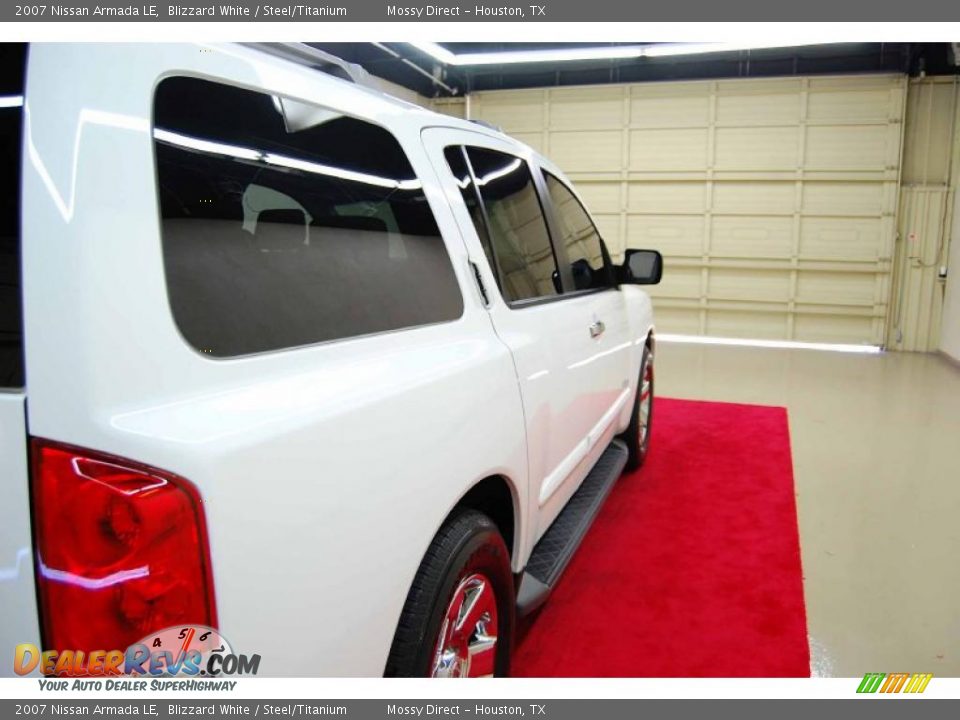 2007 Nissan Armada LE Blizzard White / Steel/Titanium Photo #6
