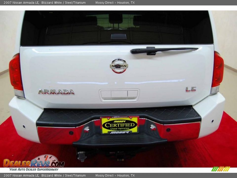 2007 Nissan Armada LE Blizzard White / Steel/Titanium Photo #7