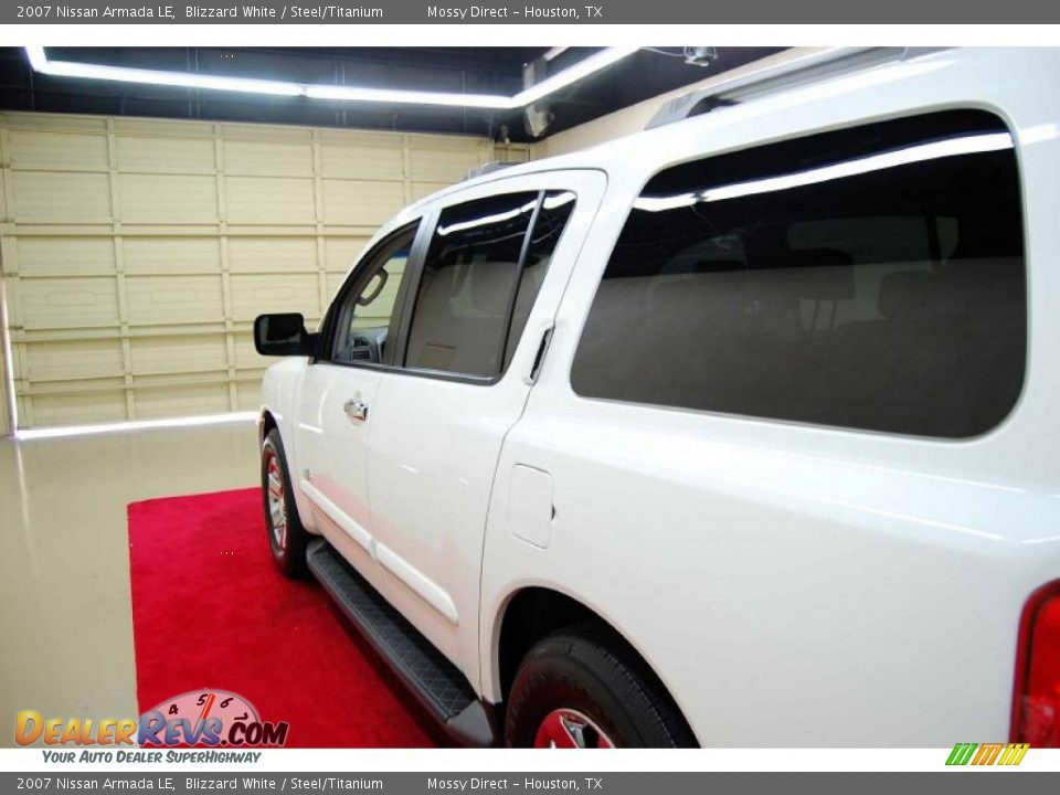 2007 Nissan Armada LE Blizzard White / Steel/Titanium Photo #8