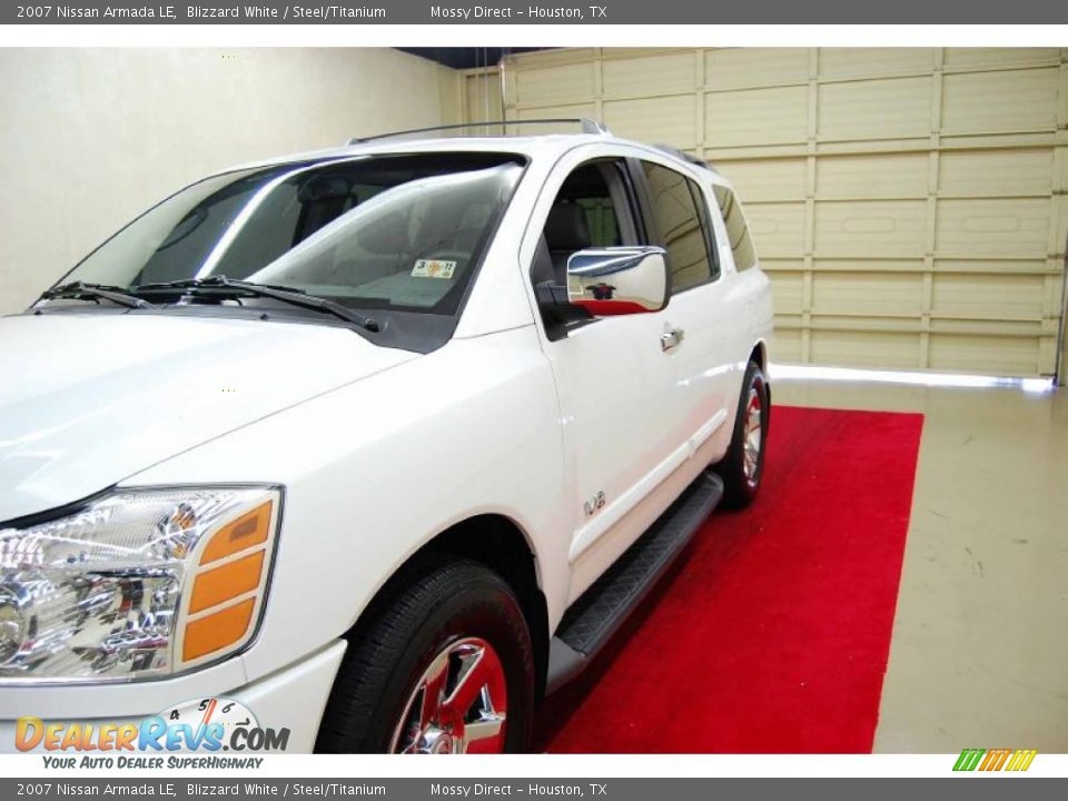 2007 Nissan Armada LE Blizzard White / Steel/Titanium Photo #11