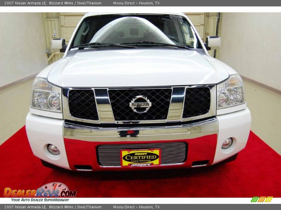 2007 Nissan Armada LE Blizzard White / Steel/Titanium Photo #12