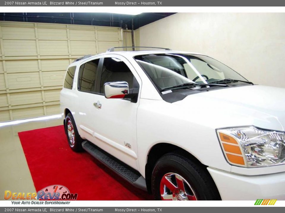 2007 Nissan Armada LE Blizzard White / Steel/Titanium Photo #13