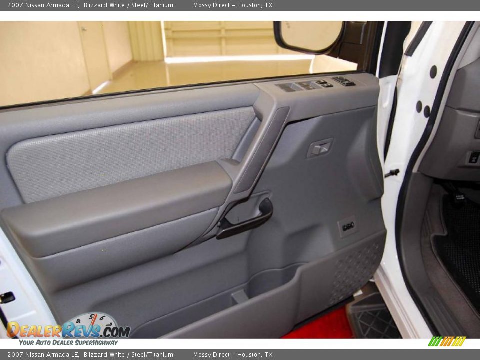 2007 Nissan Armada LE Blizzard White / Steel/Titanium Photo #14