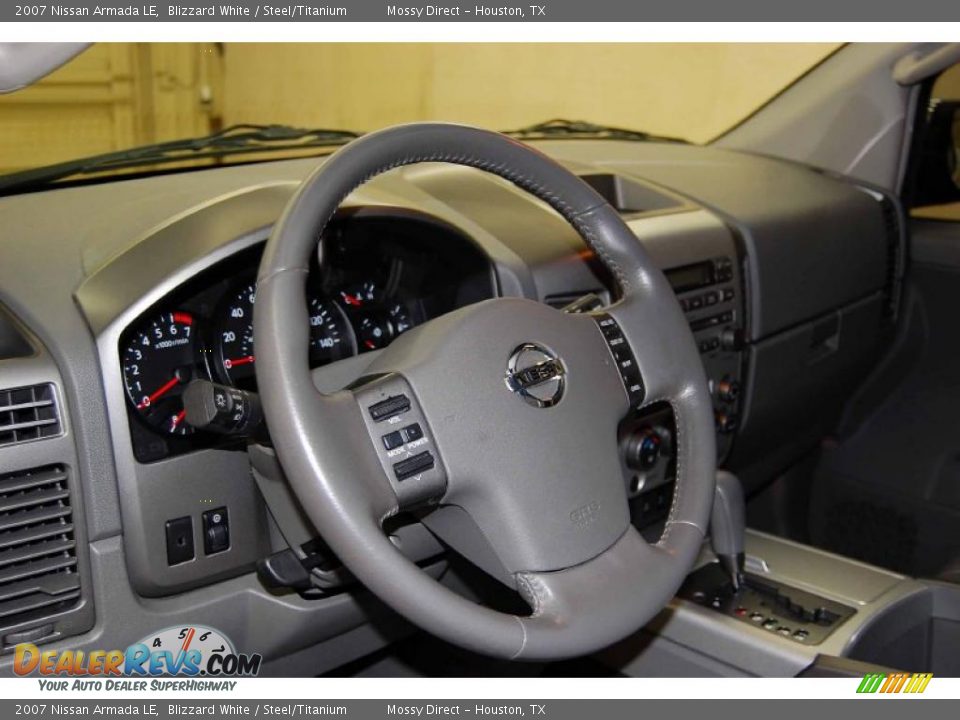 2007 Nissan Armada LE Blizzard White / Steel/Titanium Photo #16