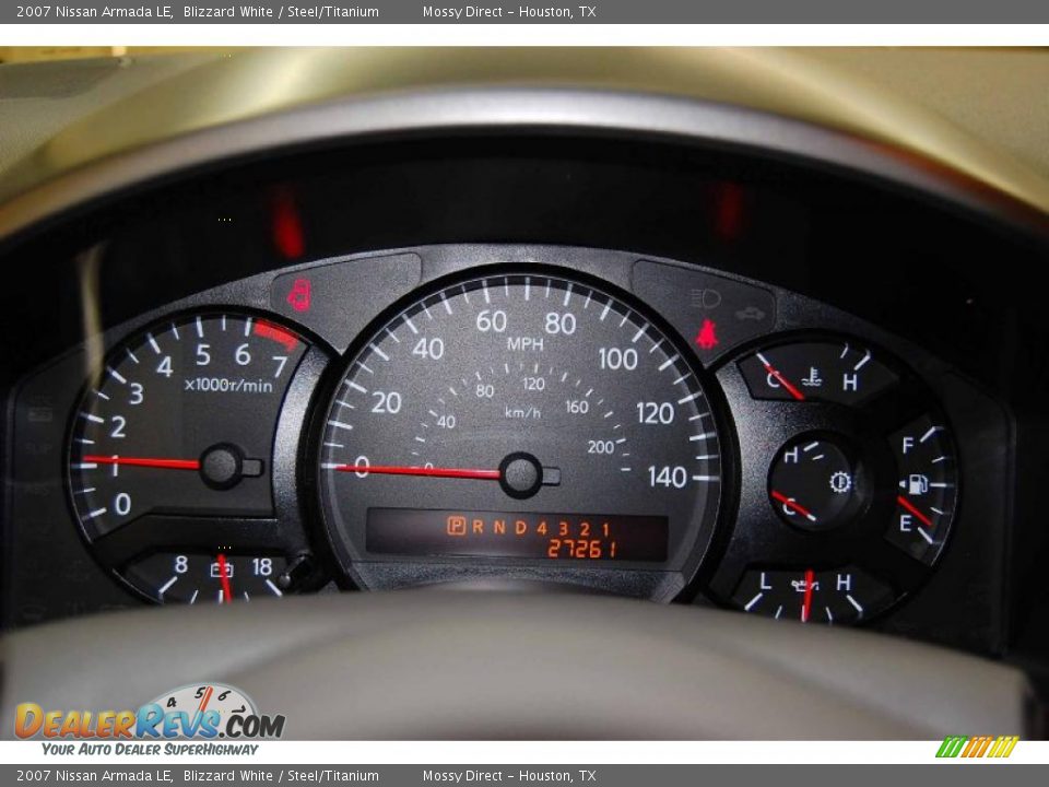 2007 Nissan Armada LE Blizzard White / Steel/Titanium Photo #32