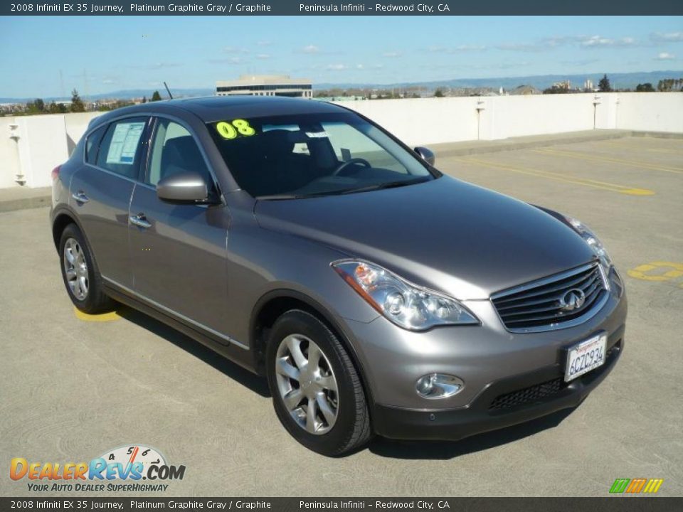 2008 Infiniti EX 35 Journey Platinum Graphite Gray / Graphite Photo #1