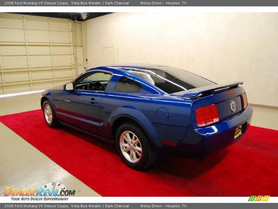 2008 Ford Mustang V6 Deluxe Coupe Vista Blue Metallic / Dark Charcoal Photo #4